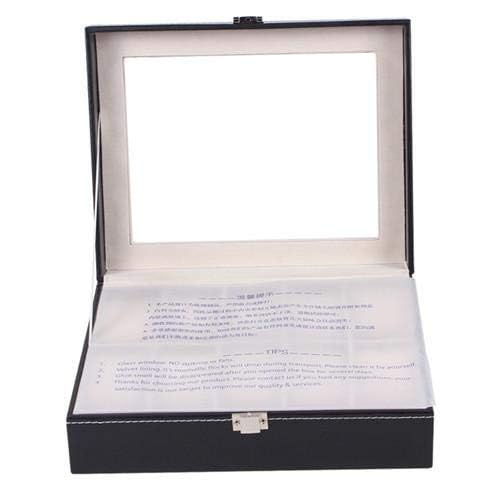 10 Grid Slots PU Leather Luxury Brand Watch Display Box Watches Case Jewelry Storage Holder Organizer