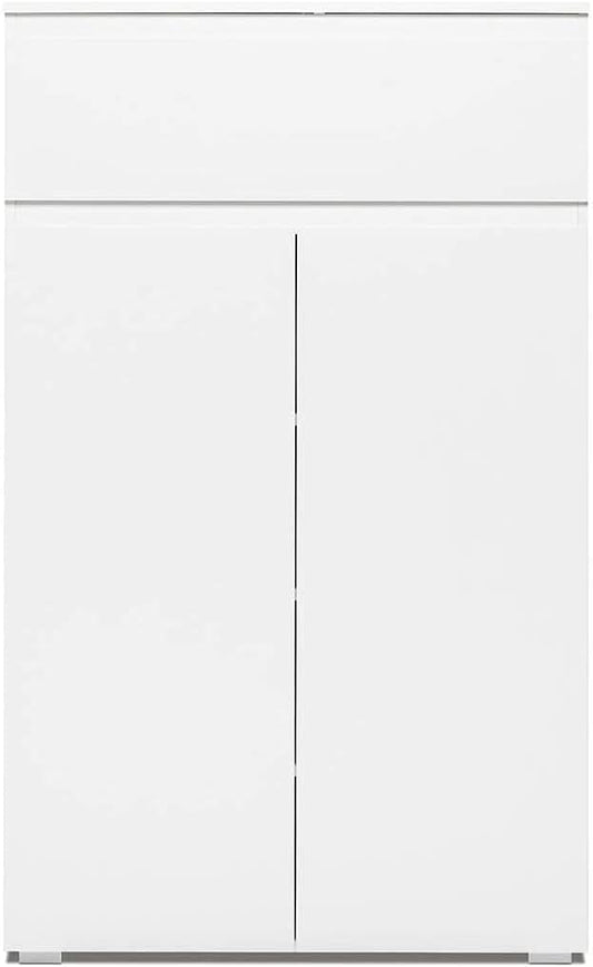 Modern White Shoe Rack, Elegant Wooden Shoe Storage Organizer with a Sleek Contemporary Design, Multi-Tier Shelving Unit for Entryway, Closet, or Bedroom, Fits Every Home Style