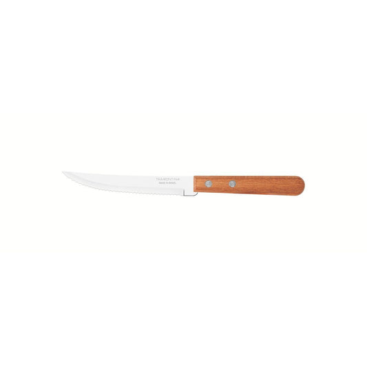 Dynamic 5-Inch Steak and Fruit Knife – Stainless Steel Blade with Natural Wood Handle, Serrated Edge for Precision Cutting - Designed for High Performance and Durability, Ideal fo