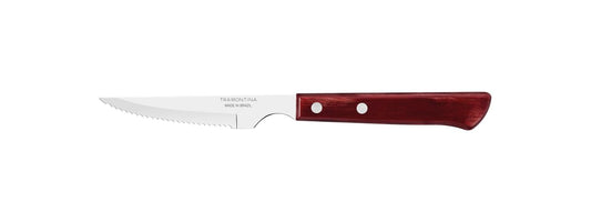 6-Piece Knife Set, Stainless-Steel Blades, Durable Treated Red Polywood Handles, Professional Kitchen Utensils for Cutting, Chopping, and Slicing