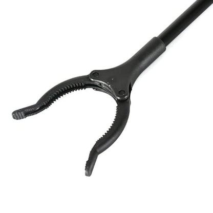 IMUU Extra Long Pickup Aid Trash Picker Upper, Heavy Duty Trash Grabber Pickup Stick, Rotating Hand, Long Pick up Helping Reach Hand Stick Claw Trash Arm Grip for Garden, Picnic (Black)