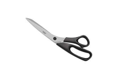 Heavy-Duty Stainless Steel Sewing Scissors - SUPER-CORT Precision Cut with Black Ergonomic Handle, Ideal for Fabric & Crafting, 25CM Length, 1 Piece