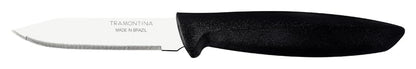 3-Inch Vegetable and Fruit Knife – Stainless Steel Blade with Black Polypropylene Handle – Compact, Sharp & Durable Kitchen Essential