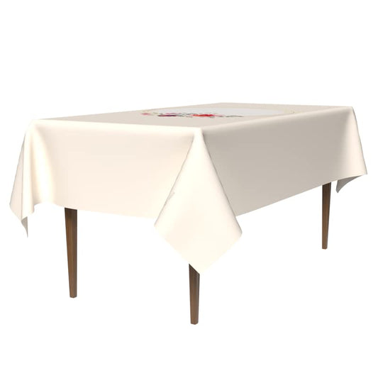 Floral Sun Waterproof Tablecloth, a Multicolor 140x300 cm Rectangular Table Cover of Spillproof Polyester, a Cheerful Protector for Large Tables, Patios, Picnics and Summer Events