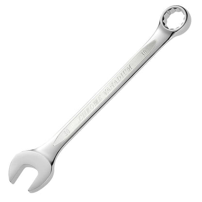 T.O.T.A.L (TCSPA301)1 Pcs Double Side Spanner Combination Ring & Open End Spanner Chrome Vanadium,Size 30