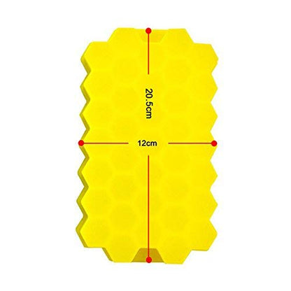 L'HOPAN Ice Cube Molds & Trays - Easy Release Ice Cube Trays Silicone, Totally 37-Ice Trays for Whiskey, Cocktail, LFGB Certified and BPA Free,Yellow