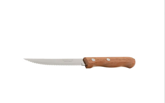 Dynamic 4" – Stainless Steel Blades with Natural Wood Handles & Aluminum Rivets – Durable & Stylish Kitchen Cutlery - 12-Piece Steak & Fruit Knife Set