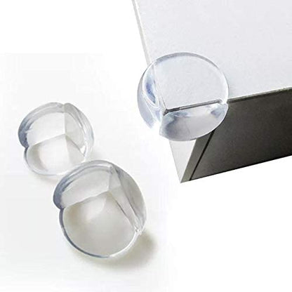 Transparent Edge and Corner Guards, 12-Piece Set, Child Safety Furniture Bumpers, Protects Babies and Kids from Sharp Edges, Easy-to-Install, Strong Adhesive for Tables, Cabinets, and More