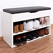 Shoe Cabinet and Storage Box, 60cm Wide Manufactured Wood Shoe Rack in a Light Grey Finish, Compact and Stylish Organizer for Entryway, Hallway, or Closet Furniture