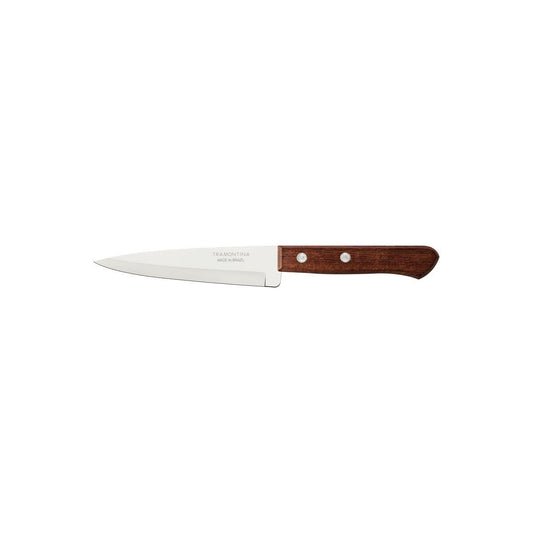 Dynamic Kitchen and Fish Knife, Stainless Steel Blade for Versatile Cutting, Natural Wood Handle with Aluminum Rivets, Durable and Resistant