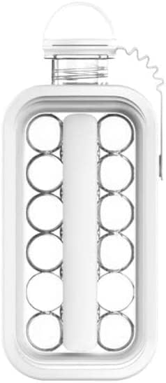 ELZ Ice Cube Trays 2 in 1 Portable Ice Ball Maker Kettle With 17 Grids Flat Body Lid Cooling Ice Pop/Cube Molds For Cocktail,Coffee,Whiskey,Champagne,Beer,Juice,Water