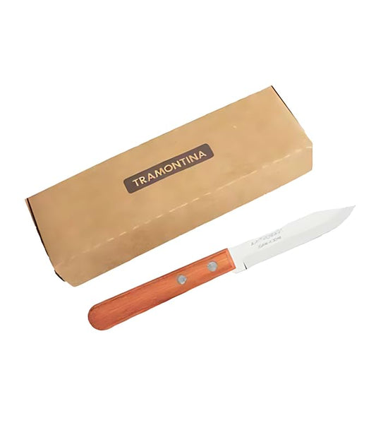 Dynamic 12-Piece 4-Inch Knife Set – Stainless Steel Blades with Natural Wood Handles & Aluminum Rivets – Durable & Versatile for Kitchen & Dining