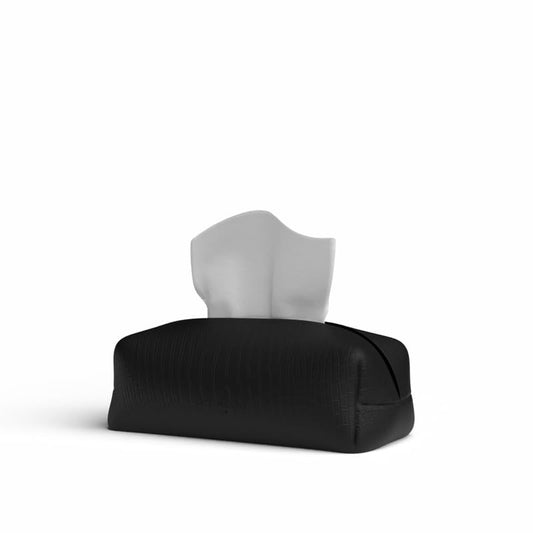 Leather Tissue Box Cover Premium Faux Leather Tissue Holder for Home, Office, and Car Durable and Elegant Tissue Dispenser for Standard Tissue Boxes