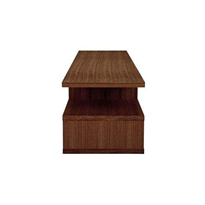 Modern Table, 80 cm Compact Desk or Console Table in Brown, Versatile and Stylish Furniture for Home Office, Living Room, or Hallway, Minimalist Wooden Design, Sturdy