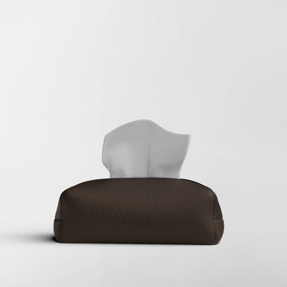 Leather Tissue Box Cover Premium Faux Leather Tissue Holder for Home, Office, and Car Durable and Elegant Tissue Dispenser for Standard Tissue Boxes