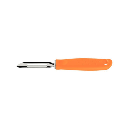 Utilitá Stainless Steel Potato Peeler – Sharp Blade with Ergonomic Polypropylene Orange Handle – Durable and Easy to Use for Peeling Potatoes, Vegetables, and Fruits – 1 Piece