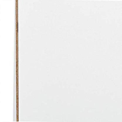 4-Tier Book Shelf, Tall Narrow Bookshelf with 4 Open Shelves, Modern Design in White, H 1060 mm x W 30 mm x D 240 mm, Space-Saving Storage Organizer, Sleek and Tall