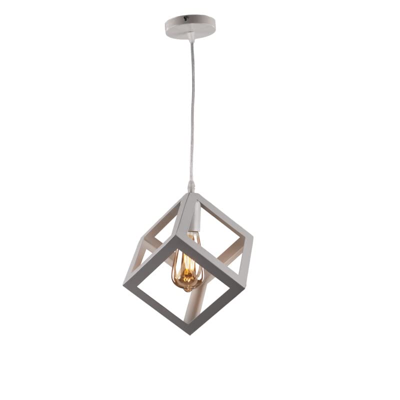 Nagafa Shop Chandelier Single Ceiling Hanging White Square Ceiling Hanging PCW119