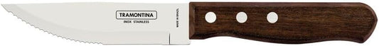 M5 Knife with Wooden Handle, Silver/Beige
