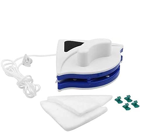 Brrnoo Magnetic Window Cleaner, Double-sided Glass Wiper Cleaner, Ultra-Strong Both Side Glass Surface Cleaning Brush Wiper Tools with Ergonomic Handle (3-8mm)