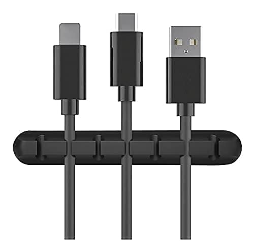 Beesclover Cable & Wire Organizer, Silicone 7 in 1 (7 slots)