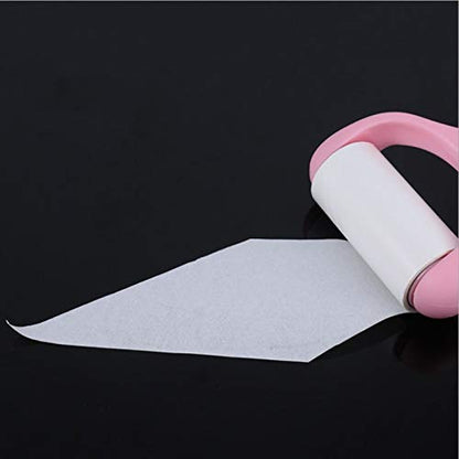 Lint Rollers & Brushes - Adhesive Tape Sticky Clothes Lint Roller Brush Dust Dirt Fluff Remover For Clothes Pet Hair Dust Carpet Dust Removal Brush (1 roll sticky paper)