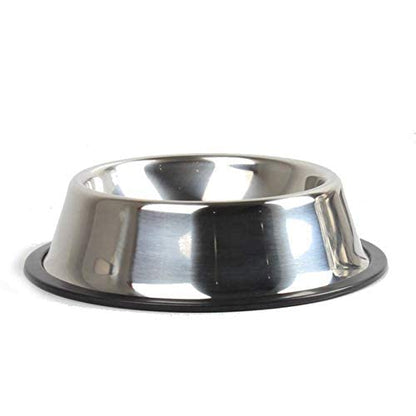 26cm Stainless Steel Pet Dog Bowls Puppy Cats Food Drink Water Feeder Pets Supplies Non-slip Feeding Dishes
