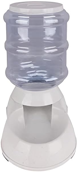 Automatic Water Dispenser Bowl Feeder for Dogs & Cats, 3.5L Capacity, Durable Pet Water Bottle, Non-Slip Design, Easy to Clean, Keeps Pets Hydrated, Suitable for Small & Large Pets - Grey