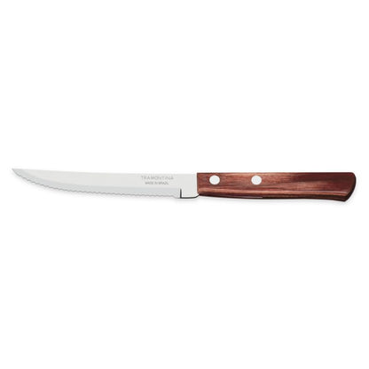 Steak Knife with Wood Handle, 5-Inch Length, Red