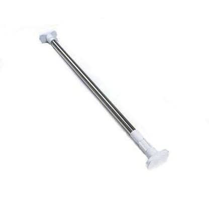 Adjustable free of punch loaded bathroom tension extendable shower curtain rod, 200cm