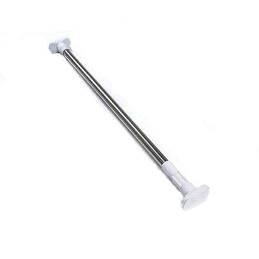 Adjustable free of punch loaded bathroom tension extendable shower curtain rod, 200cm