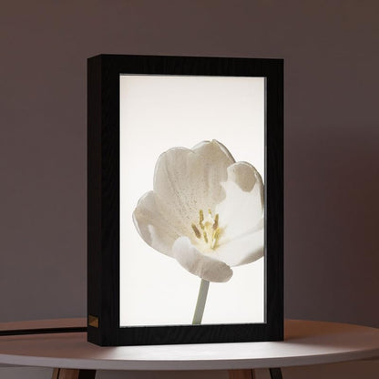 Natrual Wood 2 In 1 Photo Lighting Frame
