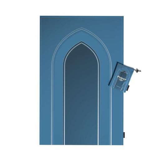 Waterproof Prayer Mat in a versatile Blue, 68x117 cm, a durable and easy-to-clean rug designed for convenience, perfect for travel, outdoor prayers, or use in high-traffic areas