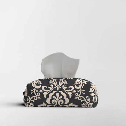 Fabric Tissue Box Cover Premium Fabric Tissue Holder With Leather Layer Inside for Home, Office, and Car Durable and Elegant Tissue Dispenser for Standard Tissue Boxes