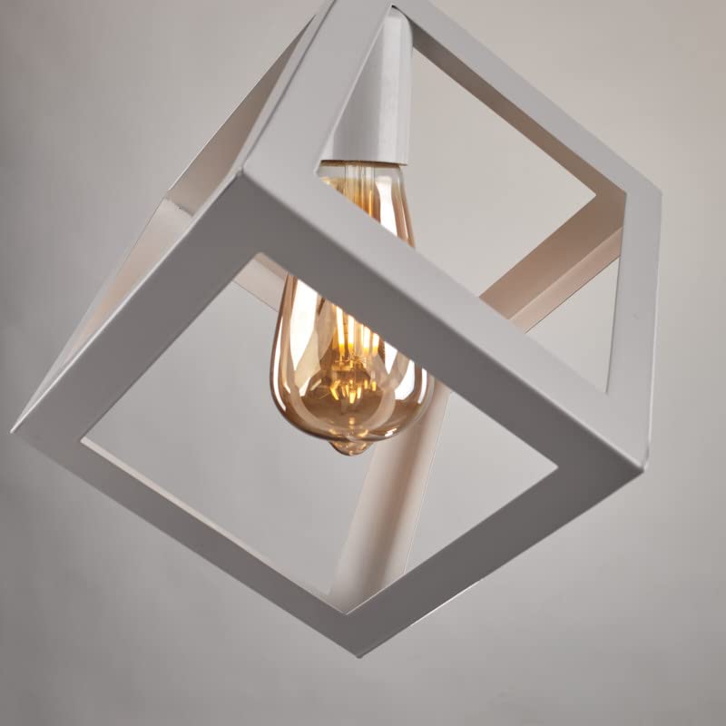 Nagafa Shop Chandelier Single Ceiling Hanging White Square Ceiling Hanging PCW119