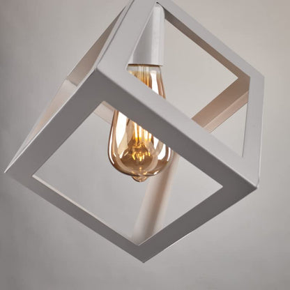 Nagafa Shop Chandelier Single Ceiling Hanging White Square Ceiling Hanging PCW119