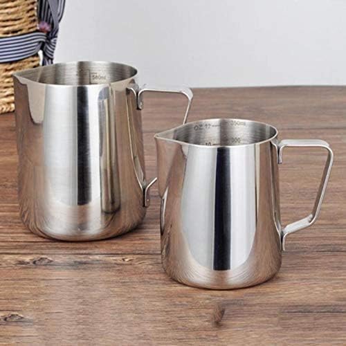 Stainless Steel Milk Frothing Pitcher 350ml - Barista Craft Latte Art Jug for Espresso, Cappuccino, and Milk Cream - Durable Milk Jug for Home and Coffee Shops