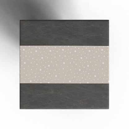 Hazel 2 Canvas Table Runner in Beige & Blue, a 35x140 cm Durable Decorative Centerpiece with a Stylish and Contemporary Neutral Pattern, a perfect Complement to a Modern Dining Table