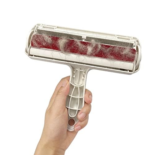Alomel - Pet Fur Remover Roller; Manual; Removes Pet Hair from Furniture, Clothes & Upholstery; Sturdy Plastic