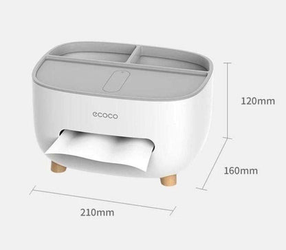 ecoco Minimalistic Multi Use Tissue Holder Organizer