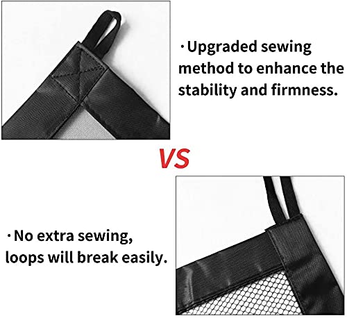 Ibingo ksa stair gates for dogs,pet gates for dogs,pet safety gate,portable folding mesh dog gate,easy to install safe guard for dogs pet keep dogs away from kitchen/upstairs/indoor (110 * 72 cm)