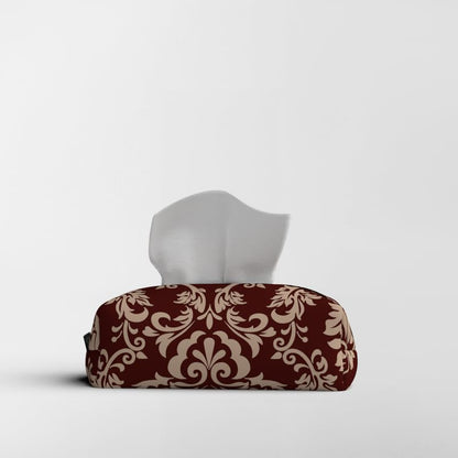 Fabric Tissue Box Cover Premium Fabric Tissue Holder With Leather Layer Inside for Home, Office, and Car Durable and Elegant Tissue Dispenser for Standard Tissue Boxes