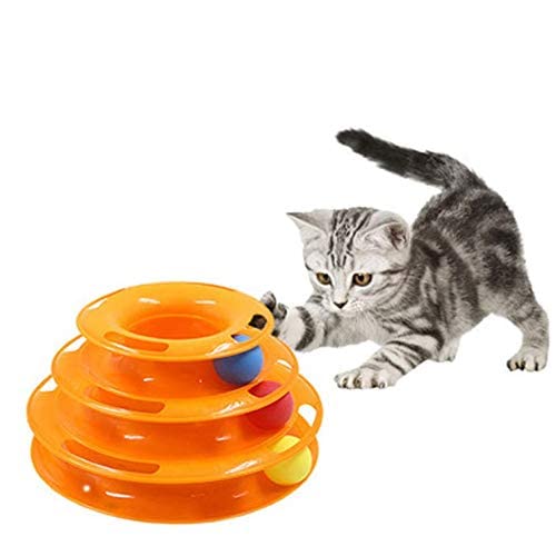 Sunshine-Shop 3-Layer Tower Pet Play Toy