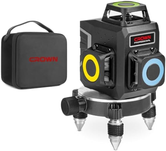 3 Lens Laser Scale 360 Degree Beam Green Color 30M Yeti Remote Control CROWN CT44088 CROWN