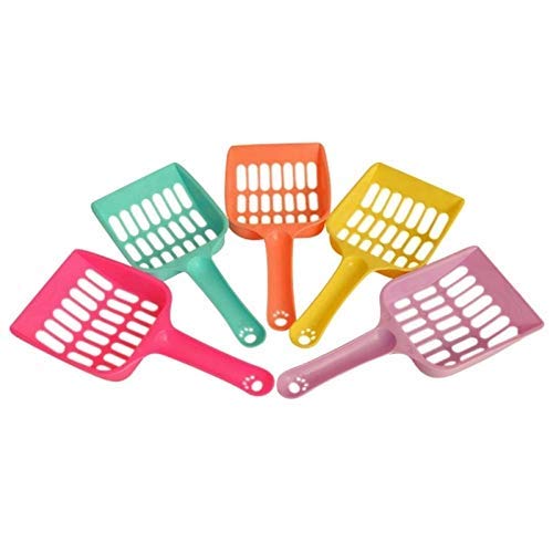 NCCZ 3 PCS Cat Litter Shovel Pet Cleanning Tool Plastic Scoop Cat Sand Cleaning Products (Random Color) (Color : Random Color)