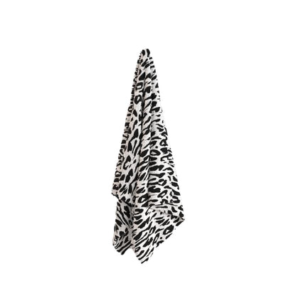Wild Beach Towel, a Soft and Absorbent Towel for Adults and Kids, 70x140 cm, Black & White, a Quick-Drying and Sand-Resistant Towel for the Beach, Pool, Travel, or Yoga