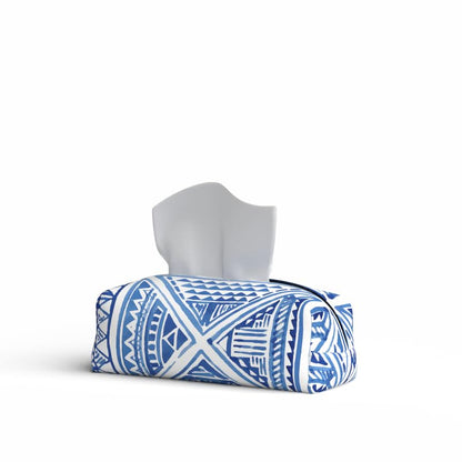 Fabric Tissue Box Cover Premium Fabric Tissue Holder With Leather Layer Inside for Home, Office, and Car Durable and Elegant Tissue Dispenser for Standard Tissue Boxes