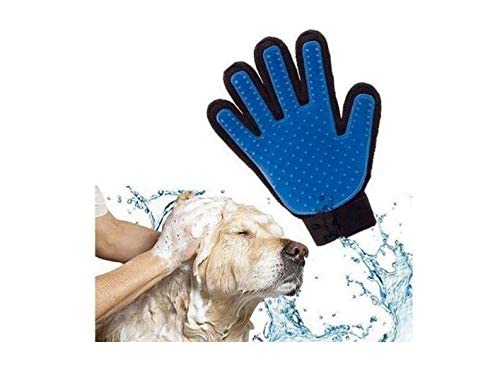 Pet Dog Cat True Touch Deshedding Brush Glove Gentle efficient Massage Grooming