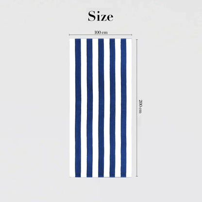 OverSized Beach Towel, 100×200cm Cotton, Ultra Absorbent Soft White Towel for Pool Beach Spa and Travel, Cotton Towel for Lounging and Drying