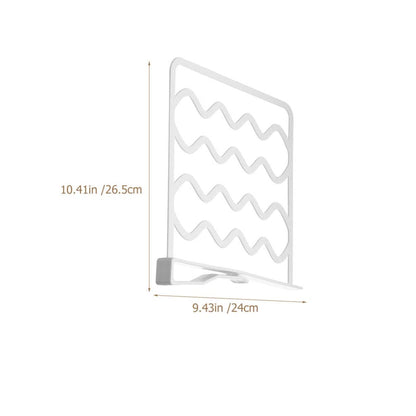 Zerodeko 3 Pieces of Shelves, Wardrobe Shelves, Separator Shelf with Clip Bags for Kitchen Furniture and Bedroom Organizer, White